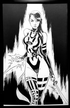 Load image into Gallery viewer, X-Men &#39;92 #1 Psylocke J. Scott Campbell 11x17 FRAMED Original Art Poster Marvel Comics
