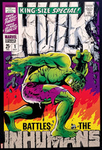 Load image into Gallery viewer, Incredible Hulk Annual #1 12x16 FRAMED Art Print by Jim Steranko, New Marvel Comics cardstock

