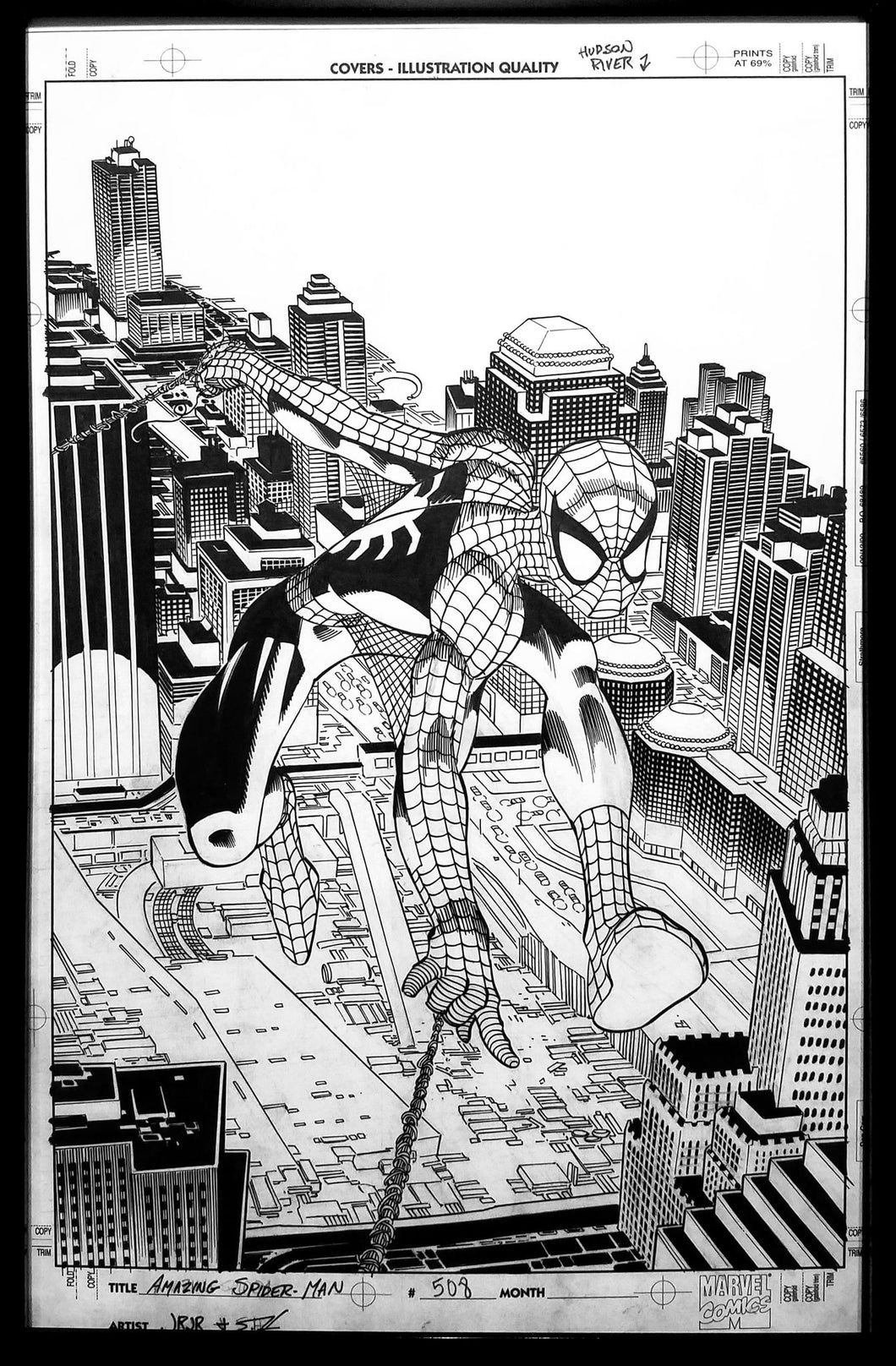 Amazing Spider-Man #508 John Romita Jr. 11x17 FRAMED Original Art Poster Marvel Comics