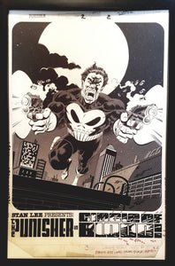 Punisher #1 pg. 2 by Mike Zeck 11x17 FRAMED Original Art Poster Marvel Comics