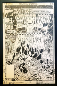 Web Spider-Man #32 Kraven Mike Zeck 11x17 FRAMED Original Art Poster Marvel Comics