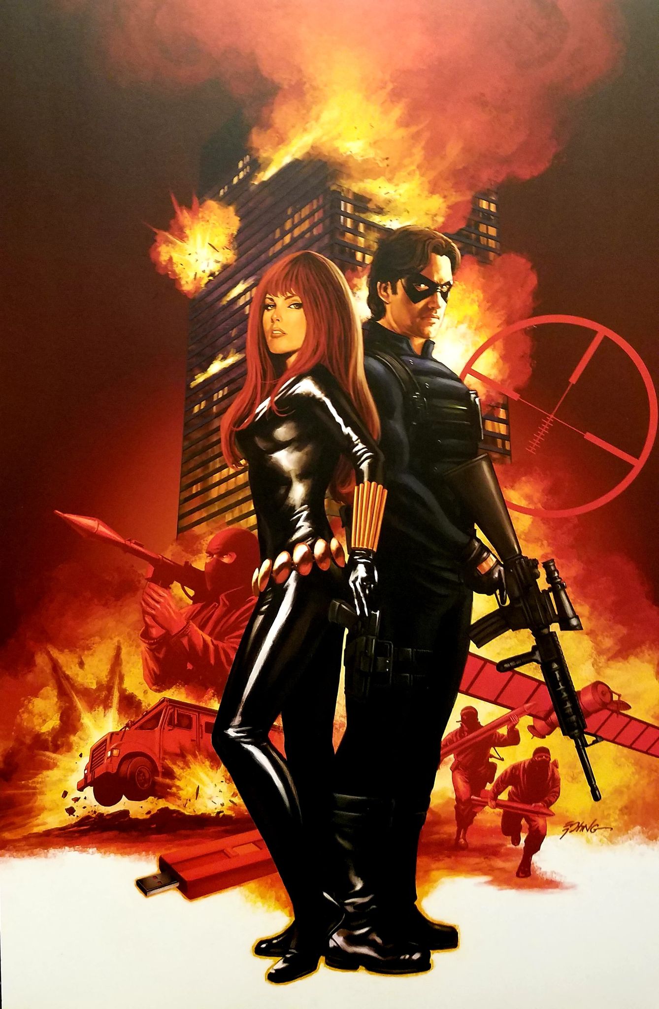 Winter Soldier Poster Black Widow
