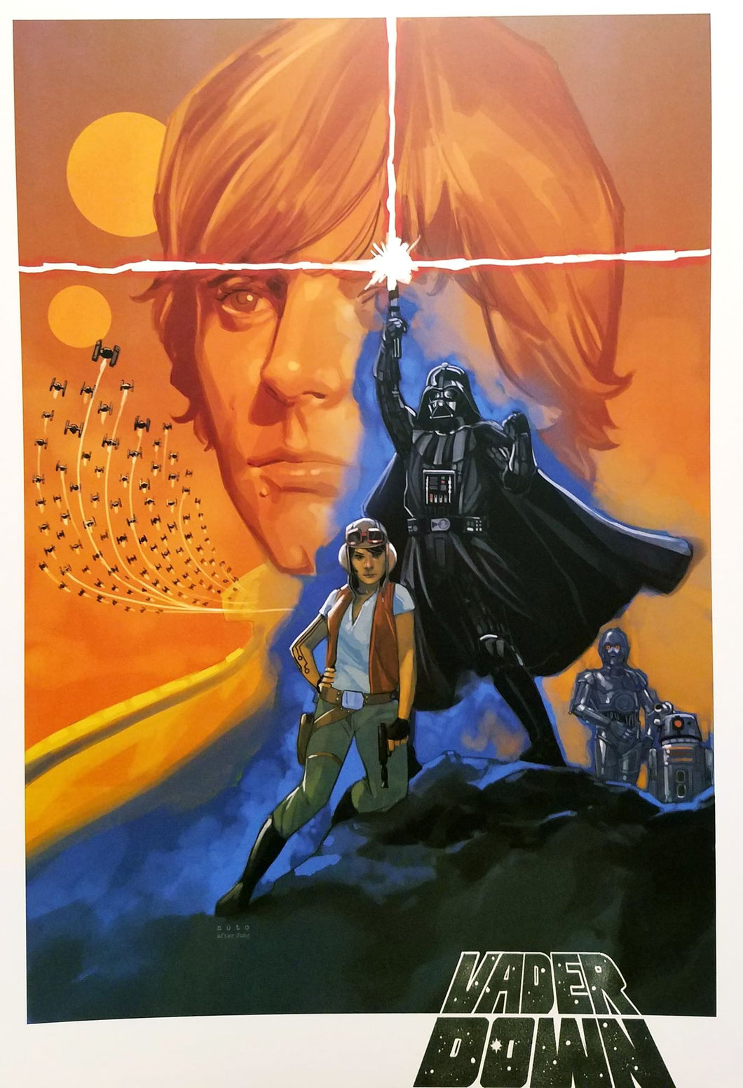 Star Wars Darth Vader by Phil Noto 11x16 Art Poster Print Movie Homage Marvel Comics