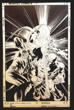 Load image into Gallery viewer, Captain America Annual #8 by Mike Zeck 11x17 FRAMED Original Art Poster w/ Wolverine
