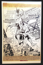 Load image into Gallery viewer, Marvel Team-Up #59 Spider-Man John Byrne 11x17 FRAMED Original Art Poster
