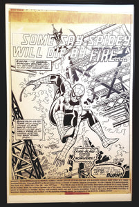 Marvel Team-Up #59 Spider-Man John Byrne 11x17 FRAMED Original Art Poster