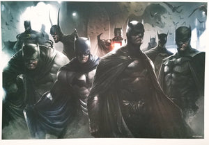 Batman Grim Dark Knight Family 12x16 Art Poster Print by Francesco Mattina, New DC Comics cardstock