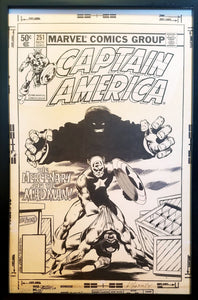 Captain America #251 by John Byrne 11x17 FRAMED Original Art Poster Marvel Comics
