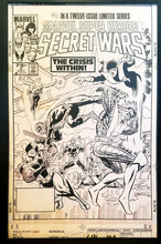 Load image into Gallery viewer, Secret Wars #3 X-Men Spider-Man Mike Zeck 11x17 FRAMED Original Art Poster Marvel Comics
