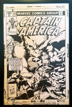 Load image into Gallery viewer, Captain America #248 by John Byrne 11x17 FRAMED Original Art Poster Marvel Comics
