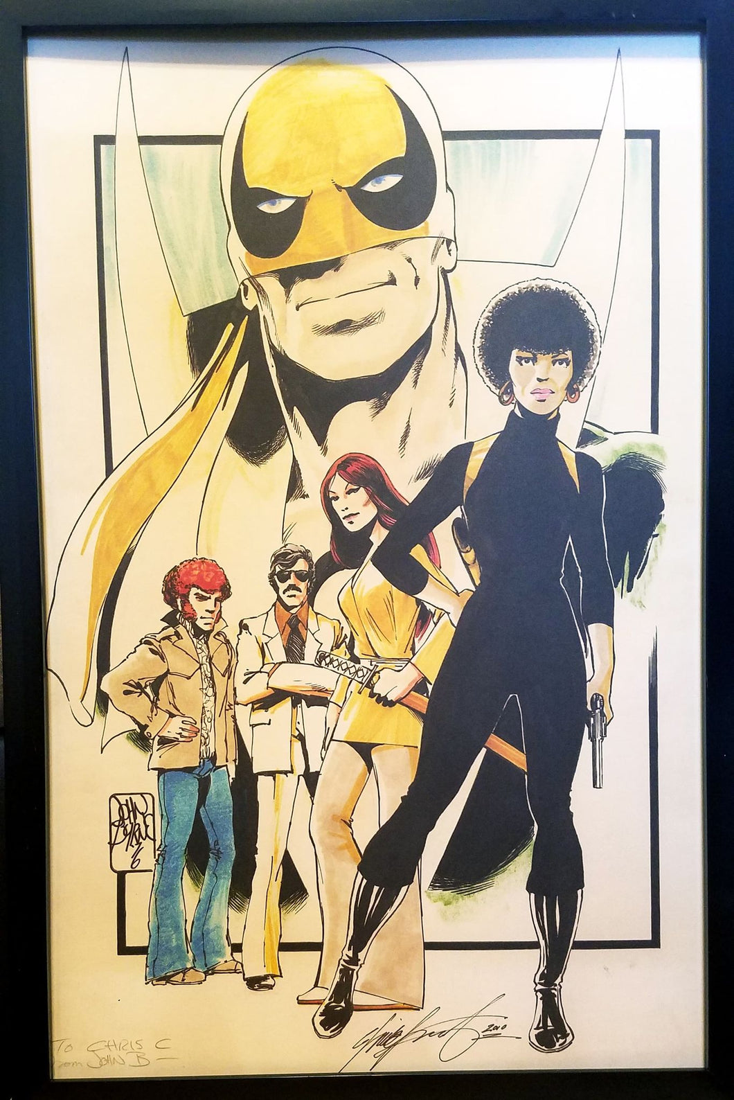Iron Fist Daughters of the Dragon by John Byrne 11x17 FRAMED Original Art Poster Marvel Comics
