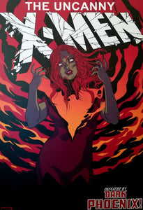 Dark Phoenix X-Men by Becky Cloonan MONDO 11x16 Art Poster Print Marvel Comics