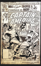 Load image into Gallery viewer, Captain America #265 by Mike Zeck 11x17 FRAMED Original Art Poster Marvel Comics
