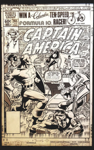 Captain America #265 by Mike Zeck 11x17 FRAMED Original Art Poster Marvel Comics