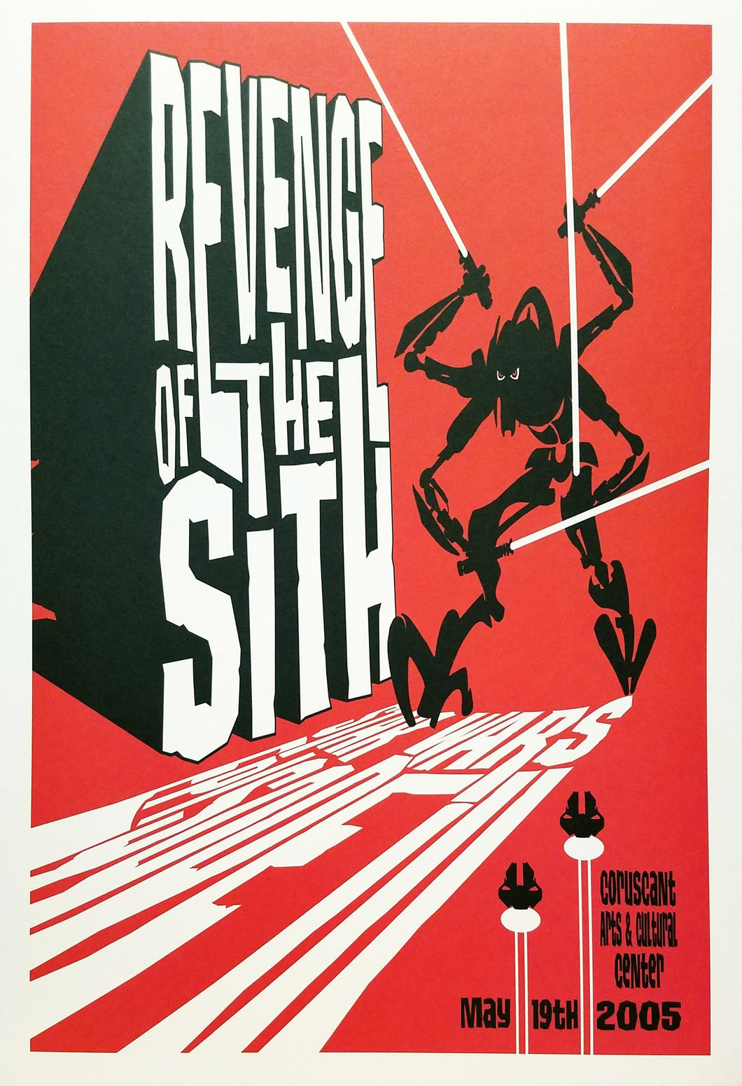 Star Wars Revenge Sith 11x16 Mondo Art Poster Print by James Silvani