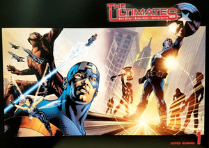 Ultimates #1 Captain America 12x16 FRAMED Art Poster Print by Bryan Hitch, Marvel Comics