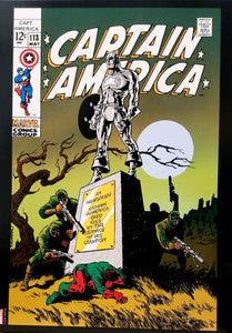 Captain America #113 12x16 FRAMED Art Poster Print by Jim Steranko, 1969 Marvel Comics