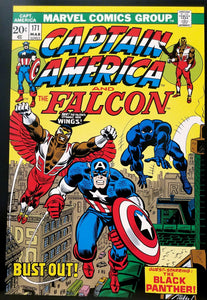 Captain America Falcon #170 12x16 FRAMED Art Poster Print, by John Romita, 1974 Marvel Comics