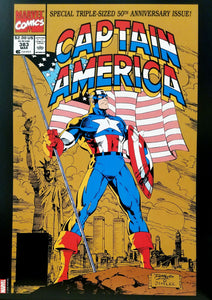 Captain America #383 12x16 FRAMED Art Poster Print by Ron Lim, Marvel Comics