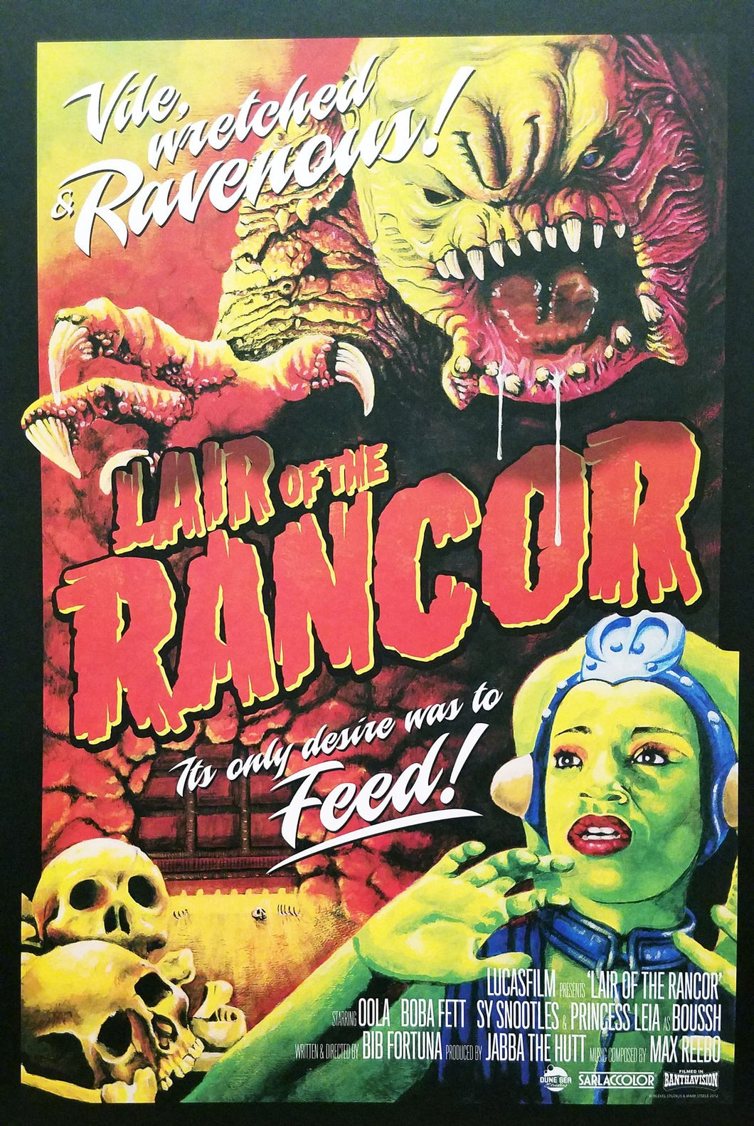 Star Wars Lair of the Rancor 11x16 Movie Homage Art Poster Print