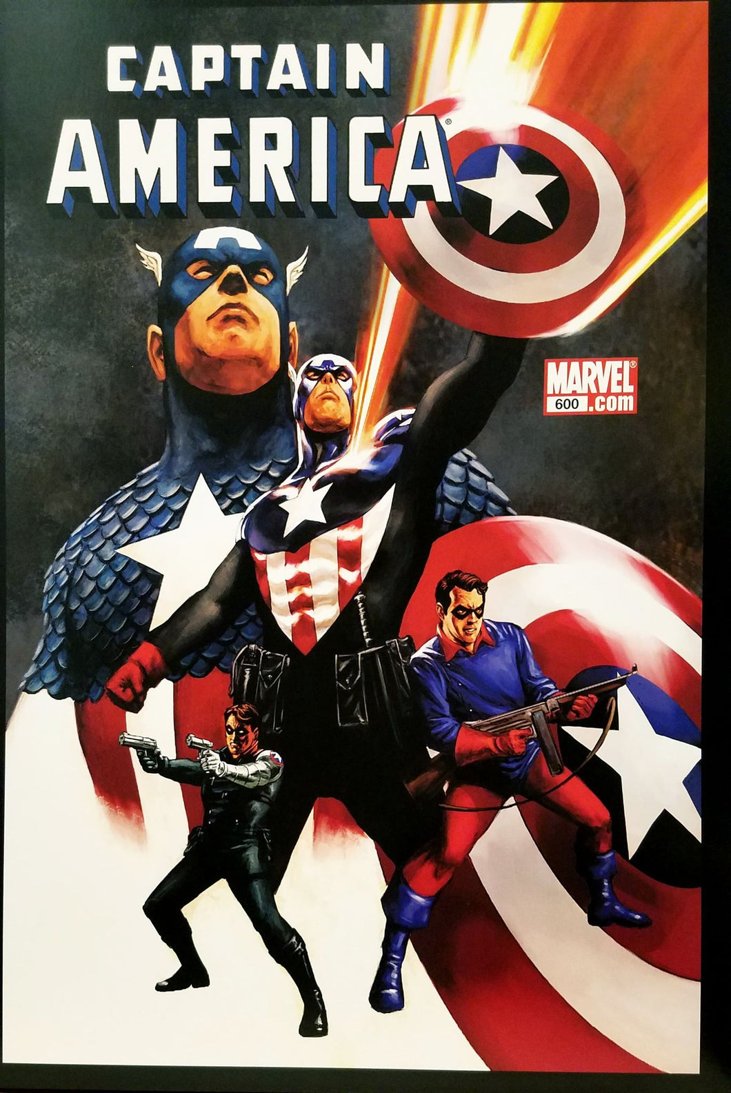 Captain America #600 12x16 FRAMED Art Poster Print by Steve Epting, Marvel Comics