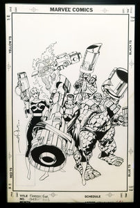 Fantastic Four #343 by Walt Simonson 11x17 FRAMED Original Art Poster Marvel Comics