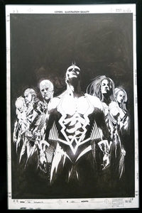 Inhumans #1 by Jae Lee 11x17 FRAMED Original Art Poster Marvel Comics