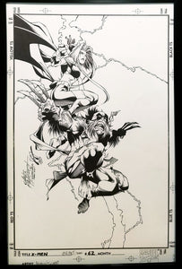 X-Men #62 by Carlos Pacheco 11x17 FRAMED Original Art Poster Marvel Comics