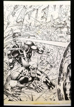 Load image into Gallery viewer, X-Men #1 by Jim Lee 11x17 FRAMED Original Art Poster Marvel Comics
