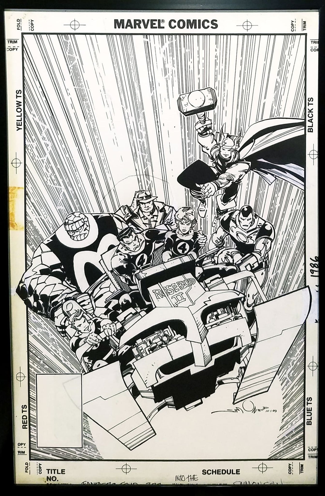 Fantastic Four #337 by Walt Simonson 11x17 FRAMED Original Art Poster Marvel Comics