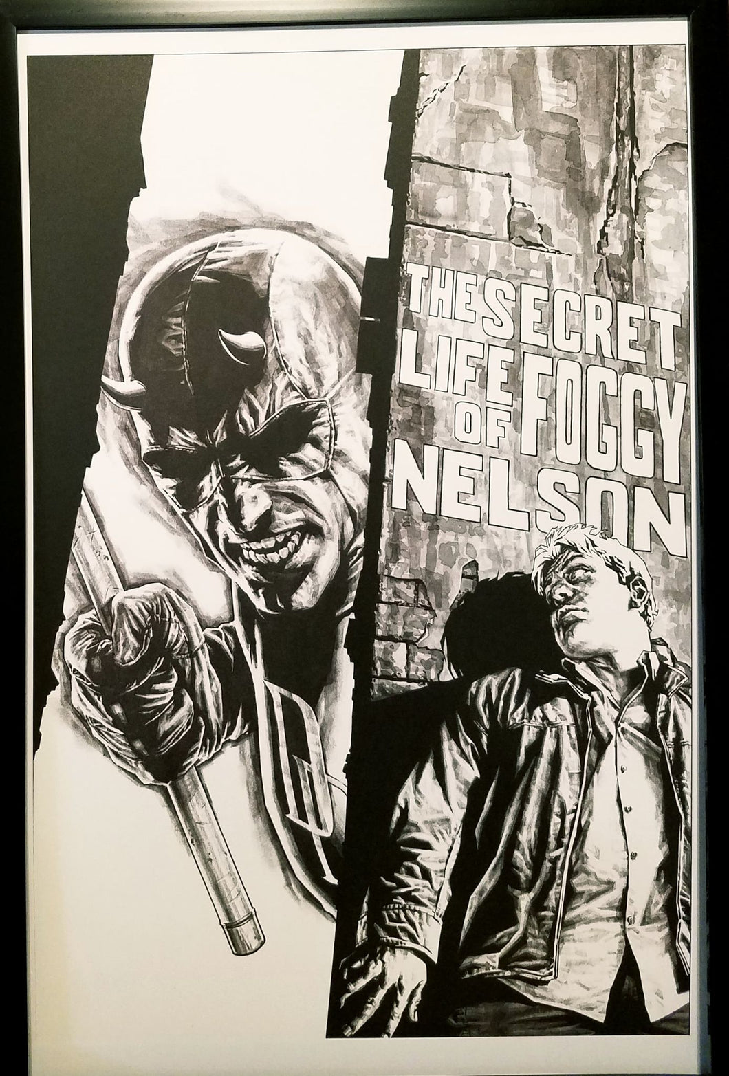 Daredevil #88 Lee Bermejo 11x17 FRAMED Original Art Poster Marvel Comics