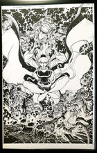 Load image into Gallery viewer, Gwen Stacy Dr. Strange Nick Bradshaw 11x17 FRAMED Original Art Poster Marvel Comics
