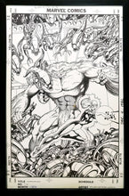 Load image into Gallery viewer, Alpha Flight #56 by Jim Lee 11x17 FRAMED Original Art Poster Marvel Comics
