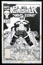 Load image into Gallery viewer, Punisher War Zone #3 John Romita Jr 11x17 FRAMED Original Art Poster Marvel Comics
