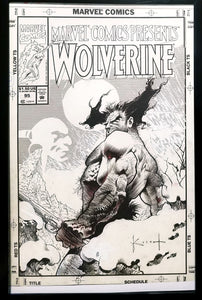 Marvel Comics Presents Wolverine #95 Sam Kieth 11x17 FRAMED Original Art Poster