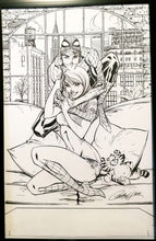 Load image into Gallery viewer, Spider-Man J. Scott Campbell 11x17 FRAMED Original Art Poster Marvel Comics

