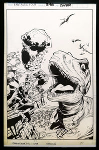 Fantastic Four #346 by Walt Simonson 11x17 FRAMED Original Art Poster Marvel Comics