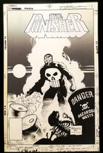 Load image into Gallery viewer, Punisher #6 by Mike Mignola 11x17 FRAMED Original Art Poster Marvel Comics
