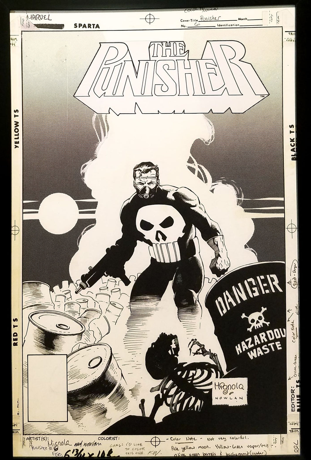 Punisher #6 by Mike Mignola 11x17 FRAMED Original Art Poster Marvel Comics