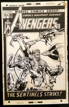 Load image into Gallery viewer, Avengers #103 by Rich Buckler 11x17 FRAMED Original Art Poster Marvel Comics

