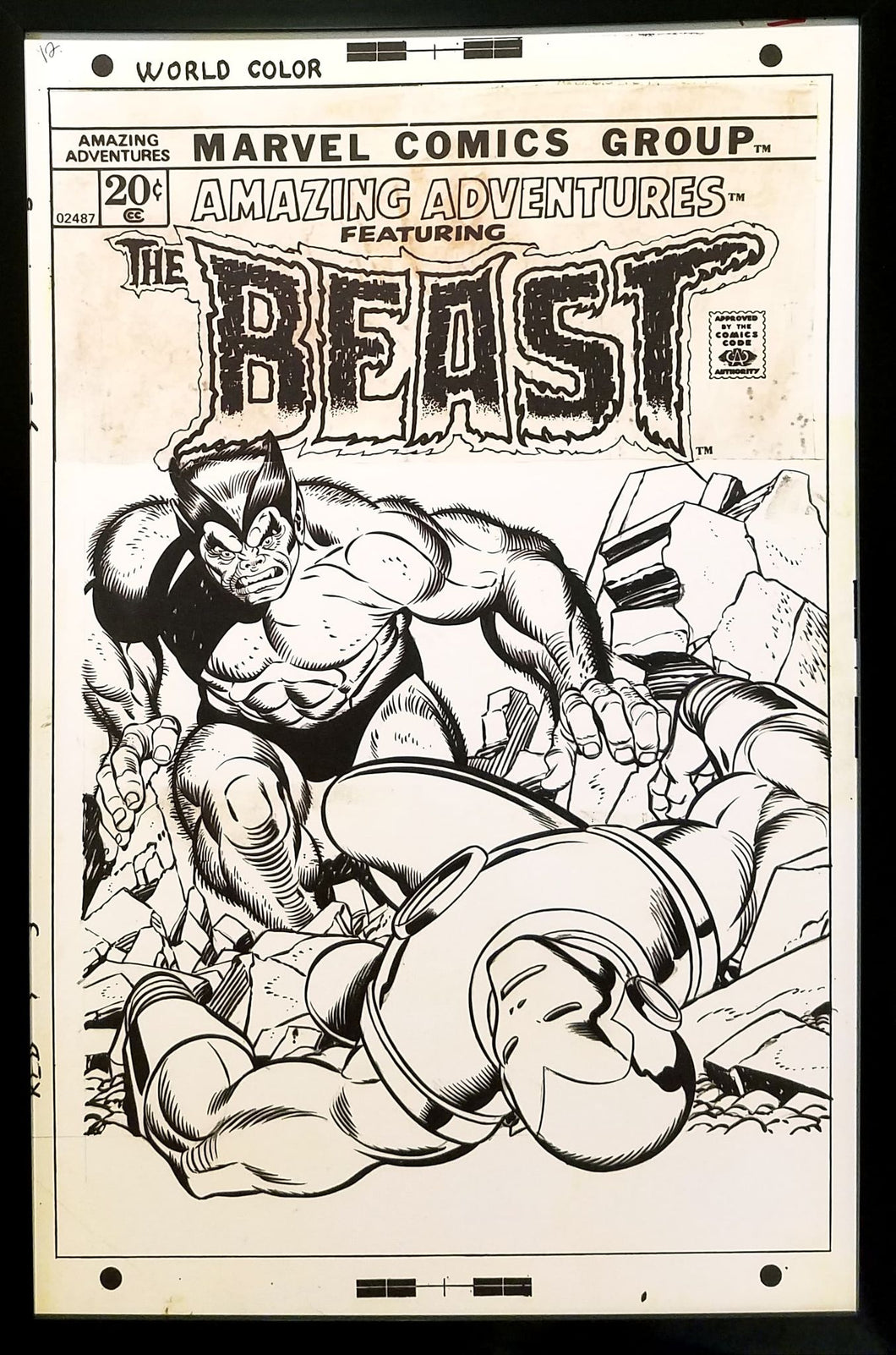 Amazing Adventures Iron Man #12 by Gil Kane 11x17 FRAMED Original Art Poster Marvel Comics