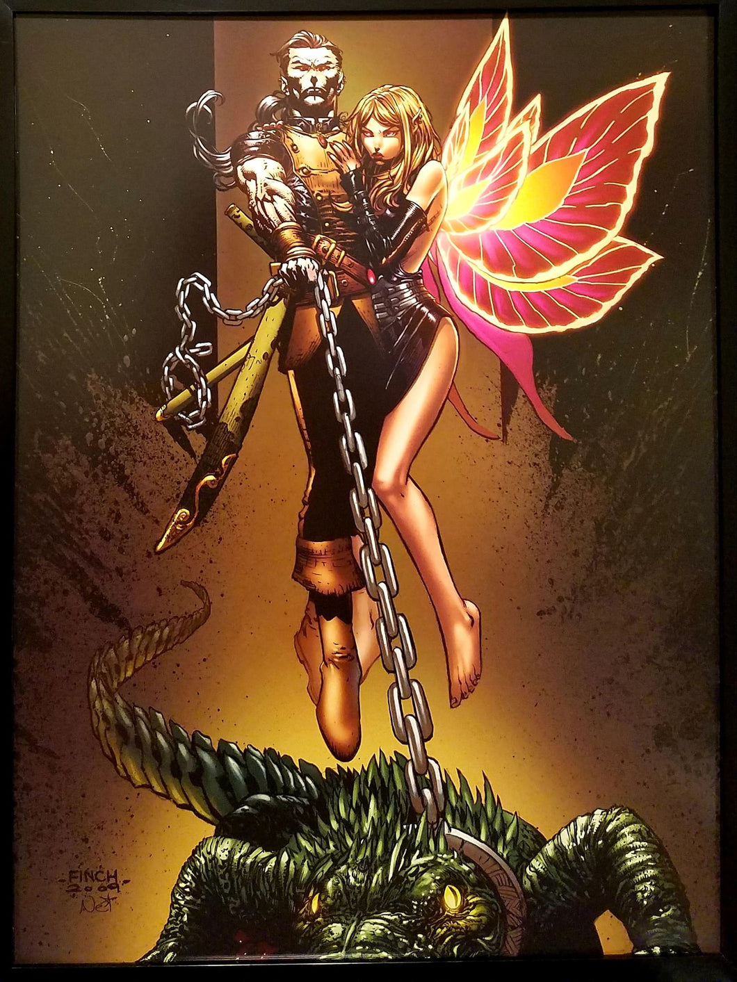 Neverland by David Finch 12x16 FRAMED Art Print Zenescope Grimm Fairy Tales Comics