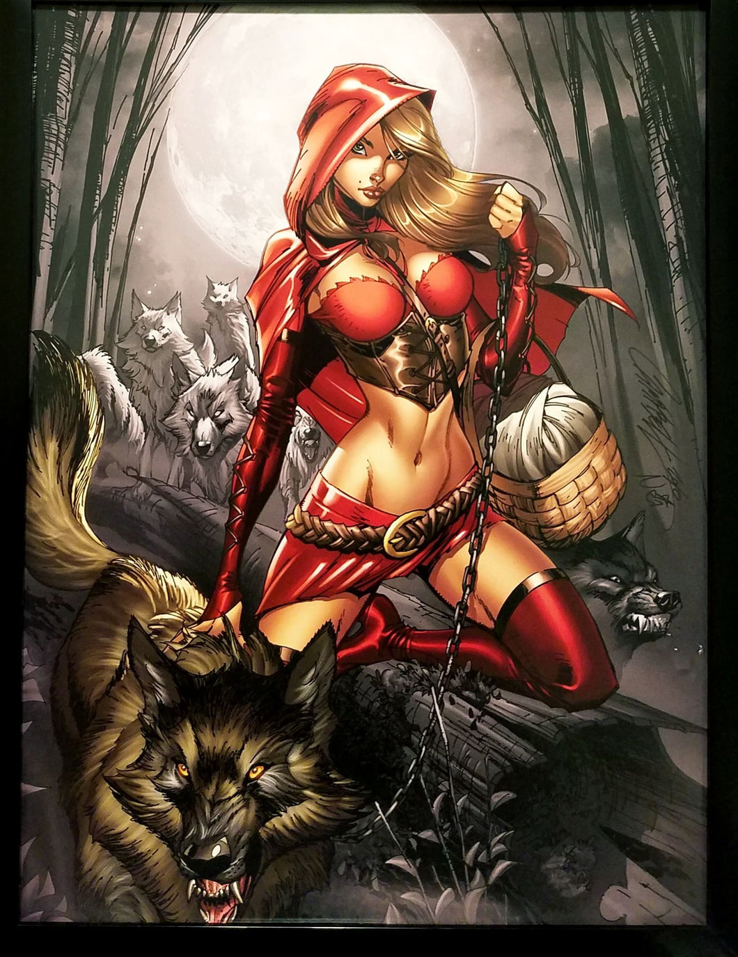 Red Riding Hood by J. Scott Cambell 12x16 FRAMED Art Print Zenescope Comics