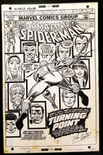 Load image into Gallery viewer, Amazing Spider-Man #121 John Romita 11x17 FRAMED Original Art Poster Marvel Comics
