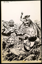 Load image into Gallery viewer, Fantastic Four #266 by John Byrne 11x17 FRAMED Original Art Poster Marvel Comics
