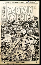 Load image into Gallery viewer, Captain America #107 by Jack Kirby 11x17 FRAMED Original Art Poster Marvel Comics
