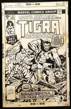 Load image into Gallery viewer, Marvel Chillers #7 Tigra Jack Kirby 11x17 FRAMED Original Art Poster Comics
