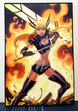 Load image into Gallery viewer, Magik X-Men by J. Scott Campbell 8x12 FRAMED Marvel Comic Art Piece
