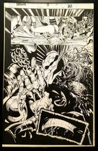 Load image into Gallery viewer, Spawn #9 w/Angela pg. 21 Todd McFarlane 11x17 FRAMED Original Art Poster Image Comics
