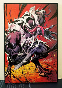 Venom by J. Scott Campbell 8x12 FRAMED Marvel Comic Art Piece